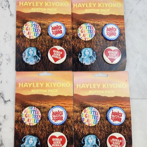 Lot of 4 Hayley Kiyoko Button Packs - Picture 1 of 1